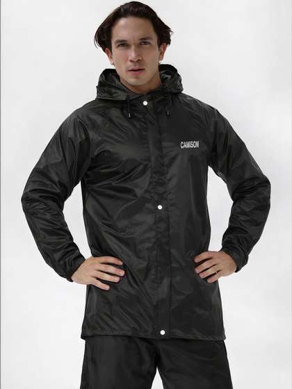 CAMISON Waterproof
                        Hooded Rain Jacket