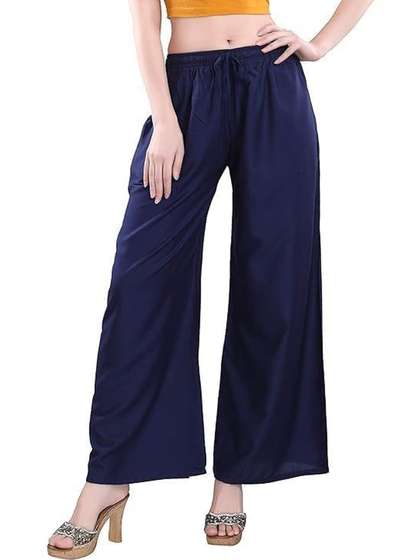 KGFONECLOTH Women
                        Flared Knitted Ethnic Palazzos