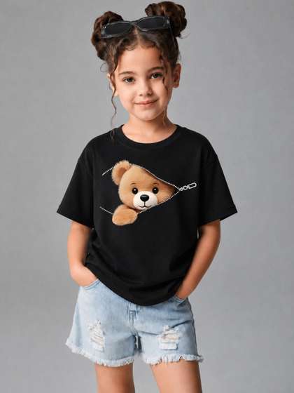 COMIC STREET Girls
                    Printed T-shirt
