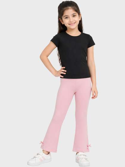 Charm n Cherish Girls
                      Cotton Solid Ankle Length Leggings