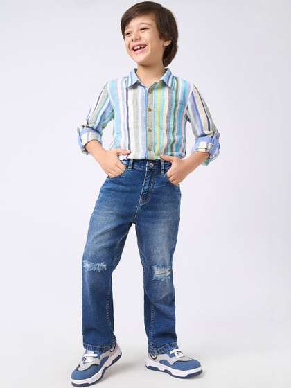 Ed-a-Mamma Boys
                      Regular Fit Mid-Rise Mildly Distressed Light Fade
                      Jeans