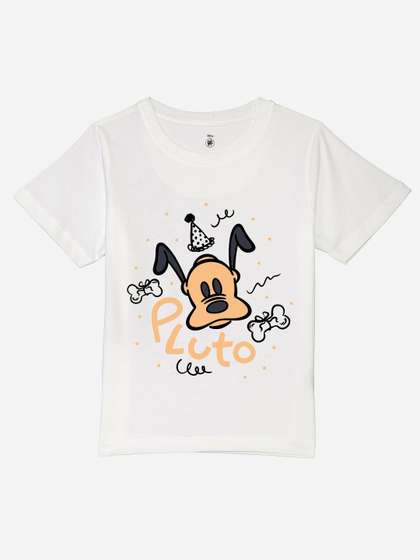 YK Disney Boys Mickey
                    Mouse Printed Round Neck Pure Cotton T-shirt