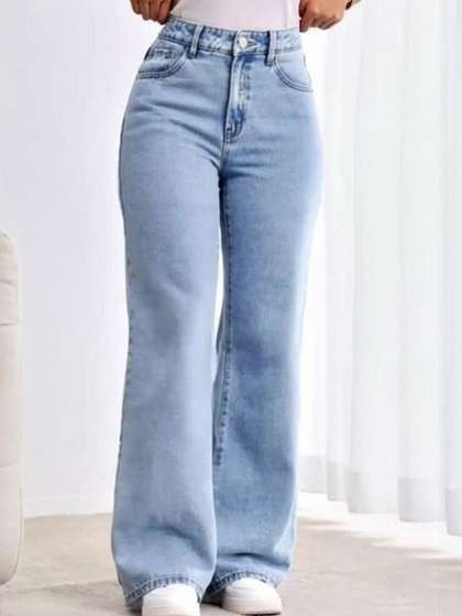 COY Women Comfort
                        Relaxed Fit Mid-Rise Light Fade Jeans