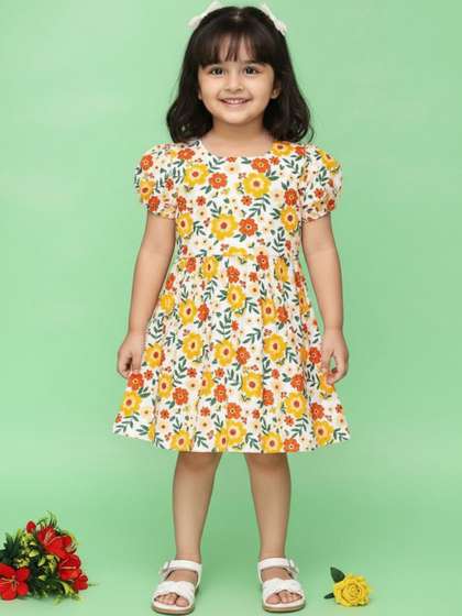 V-Mart Print Midi Dress