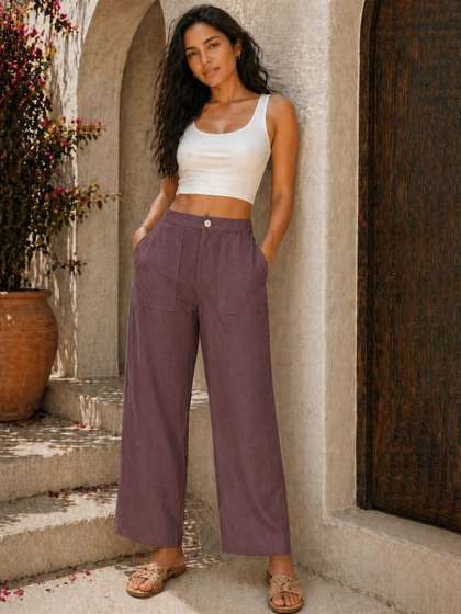 Vogue by Avantika
                          Women Loose Fit Trousers