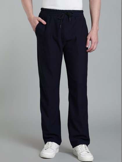 SZN Men Regular Fit
                        Self Design Track Pants