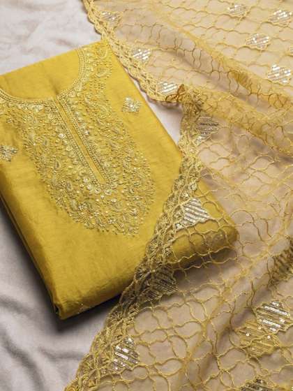 Meena Bazaar
                        Embroidered Unstitched Dress Material