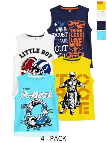 YK Boys 4 Printed
                      T-shirt