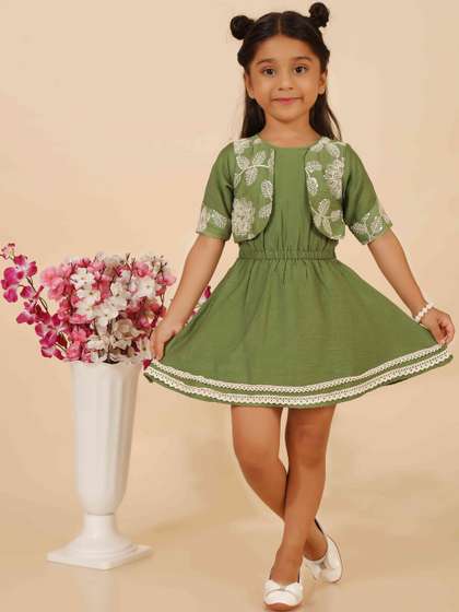 SUNBY Embellished
                    Embroidered A-Line Mini Dress
