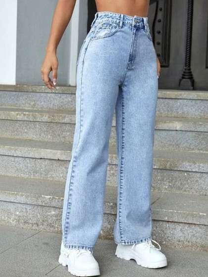 COY Women Comfort
                      Relaxed Fit Mid-Rise Light Fade Jeans