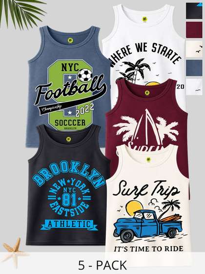 YK Boys 5 Printed
                    T-shirt