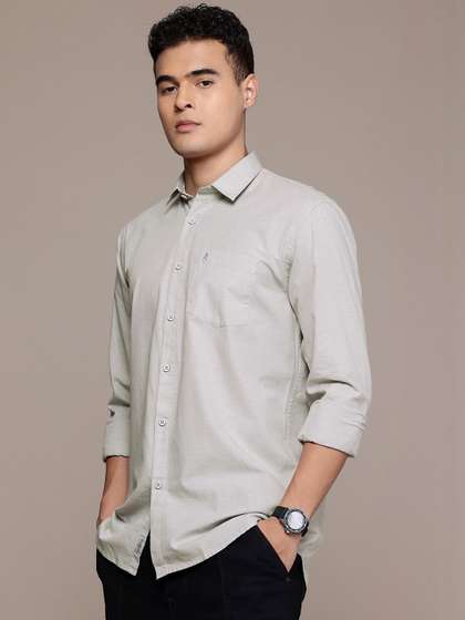 BS BLUE SQUAD
                          Cotton Linen Casual Shirt