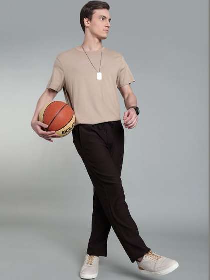 SZN Men Regular Fit
                        Textured Track Pants