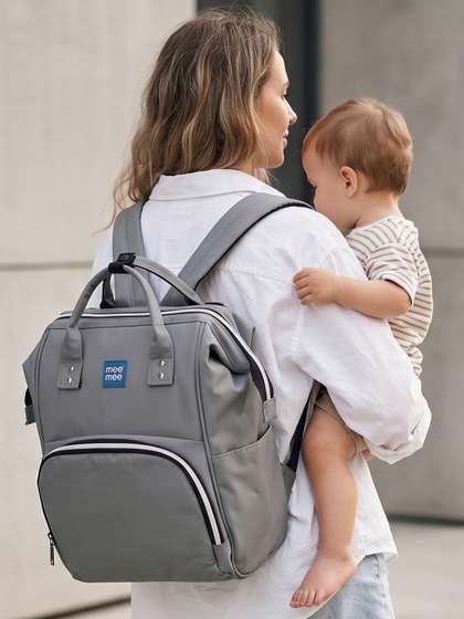 MeeMee Unisex Baby
                    Multi-Pocket Diaper Bag Backpack with Insulated
                    Bottle Holder