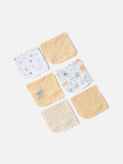 Juniors by Babyshop Set
                    Of 6 Pure Cotton WashCloth