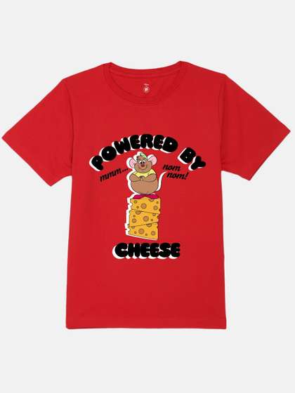 YK Disney Boys Mickey
                    Mouse Printed Round Neck Pure Cotton Regular Fit
                    T-shirt