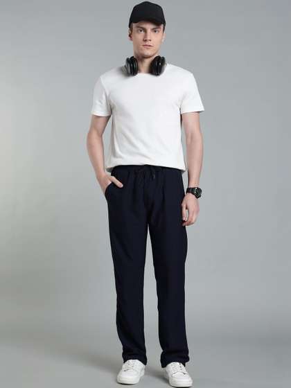 SZN Men Regular Fit
                        Textured Track Pants