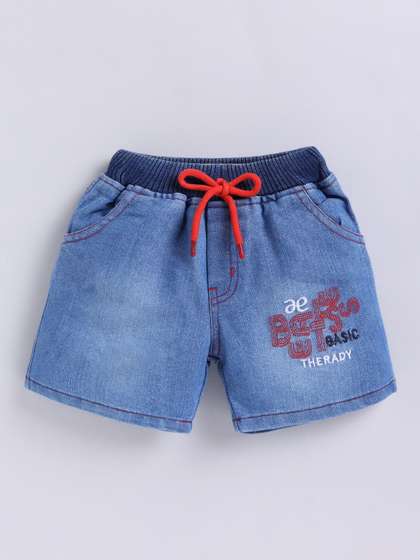 APPLEEYE Unisex Kids
                      Washed Denim Denim Shorts Technology