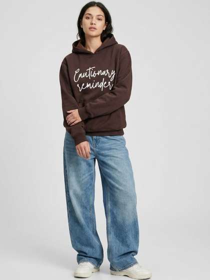 KORRAJ Women
                          Printed Hooded Sweatshirt