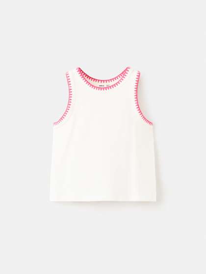 Mango Kids Girls Pure
                    Cotton Top