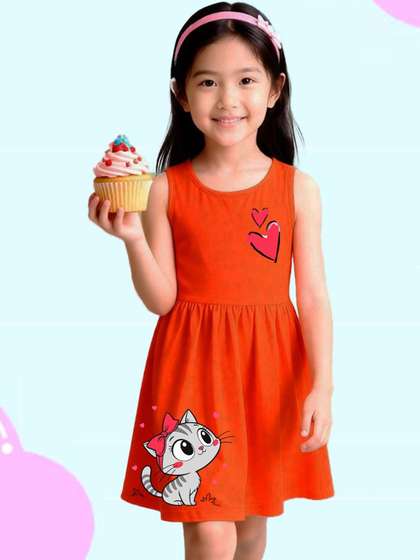 NUSYL Girls Cotton Dresses
