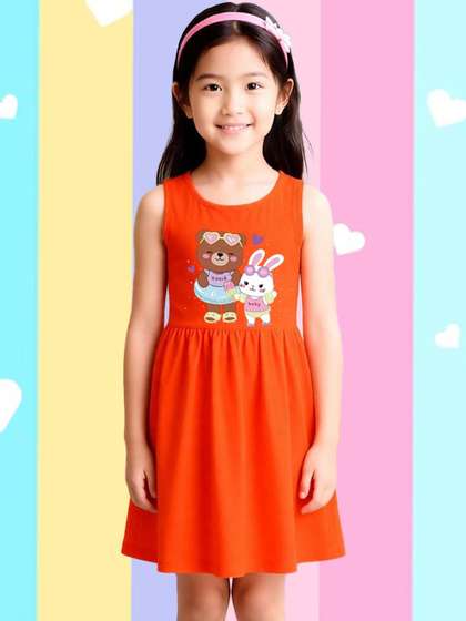 NUSYL Girls Cotton Dresses