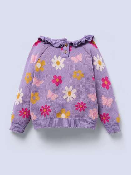 Ed-a-Mamma Girls
                      Floral Printed Pullover