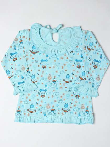 BORNLOV Unisex Kids
                    Printed Long Sleeves Nightdress
