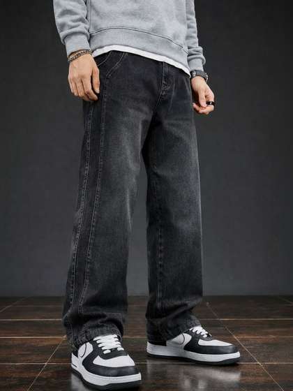 BREXX Men Comfort
                        Straight Fit Mid-Rise Light Fade Stretchable
                        Jeans
