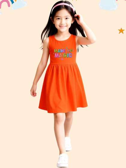 NUSYL Girls Cotton Dresses