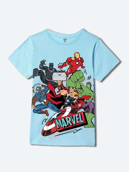 Wear Your Mind Boys
                    Avengers Printed T-shirt