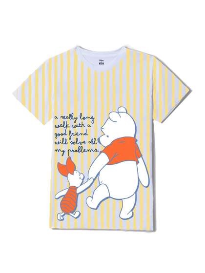 Wear Your Mind Boys
                    Winnie The Pooh Graphic Printed Round Neck Regular
                    Fit T-shirt