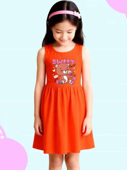NUSYL Girls Cotton Dresses