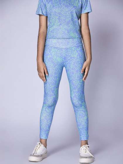 UMILDO Girls Printed
                    High-Rise Skinny-Fit Tights