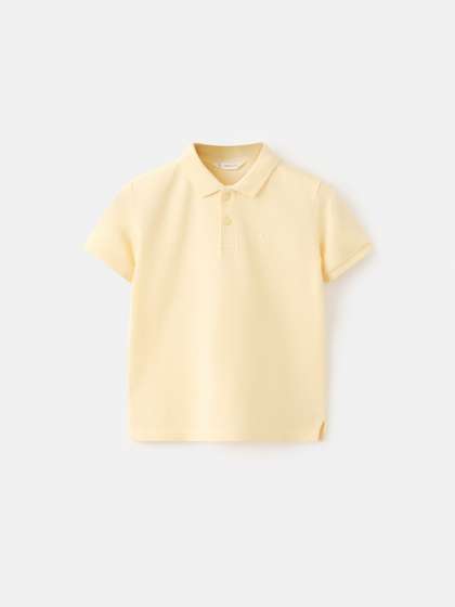 Mango Kids Boys Pollo
                      Collar Yellow T-shirt