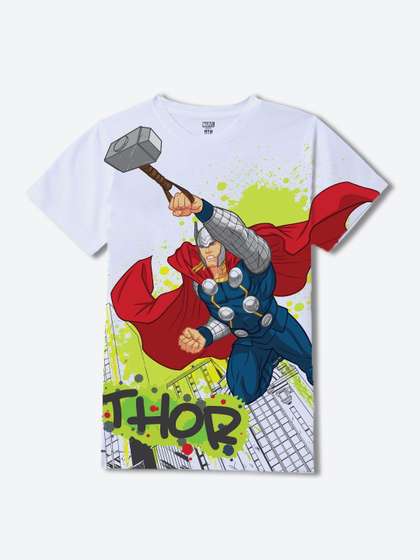 Wear Your Mind Boys
                      Avengers Printed T-shirt