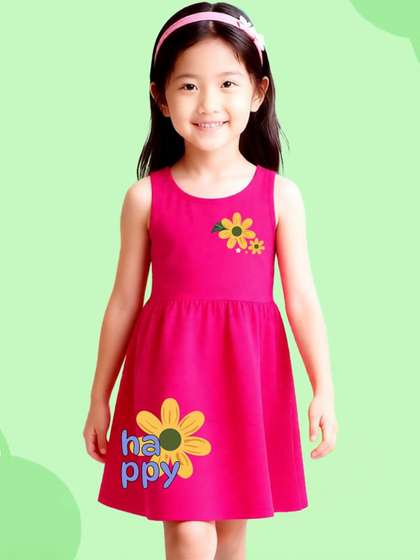 NUSYL Girls Cotton Dresses