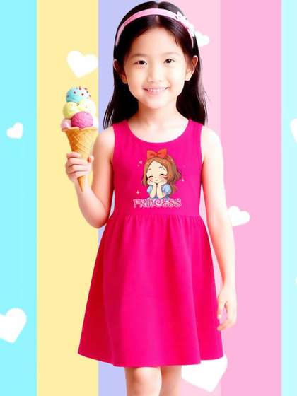 NUSYL Girls Cotton Dresses