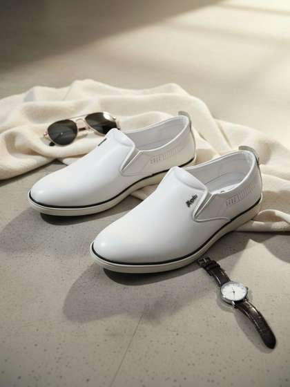 ALSTOM Men
                          Textured PU Slip-On Sneakers