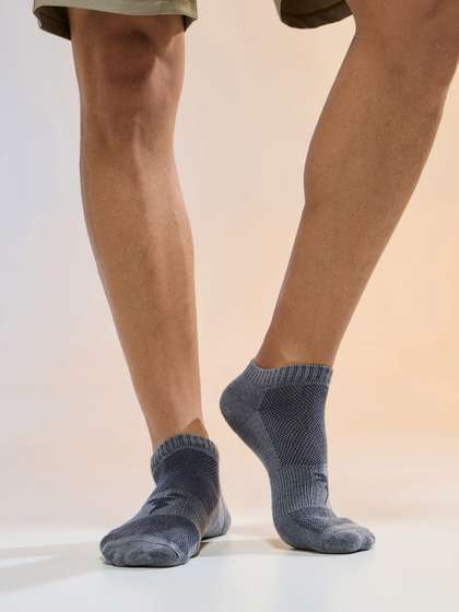 Technosport Men Pack Of
                    3 Ankle-Length Patterned Socks