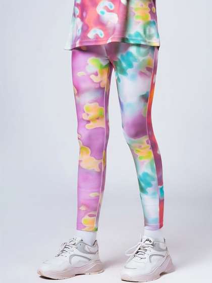 UMILDO Girls Tie &
                    Dye Ankle Length Tights