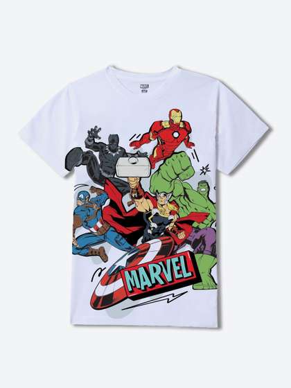 Wear Your Mind Boys
                    Avengers Printed T-shirt