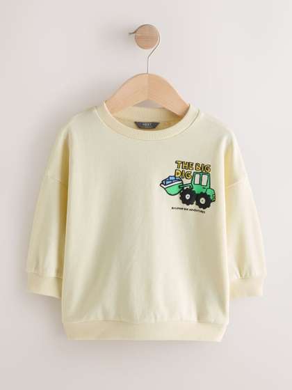 NEXT Boys Round Neck
                    Yellow Sweatshirt