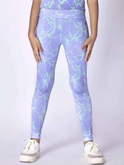UMILDO Girls Abstract
                    High-Rise Skinny-Fit Tights