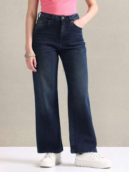 U.S. Polo Assn.
                          Women Women Straight Fit High-Rise Light Fade
                          Stretchable Jeans
