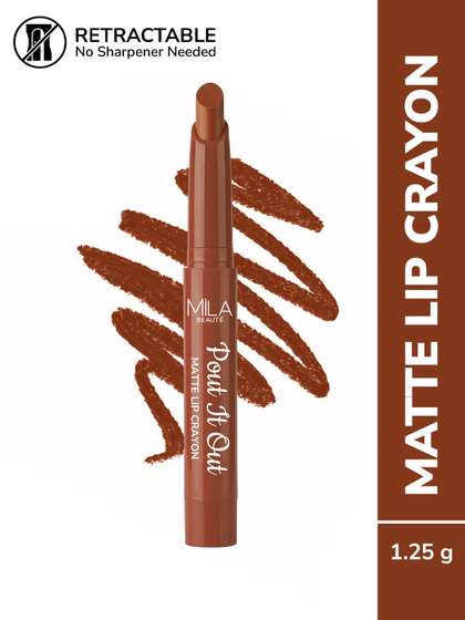 MILA BEAUTE Pout It
                        Out Matte Lip Crayon Lipstick - 1.25 g Anna 115