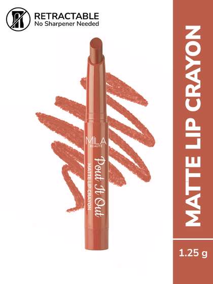 MILA BEAUTE Pout
                          It Out Matte Lip Crayon Lipstick -1.25 g
                          Jasmine 102