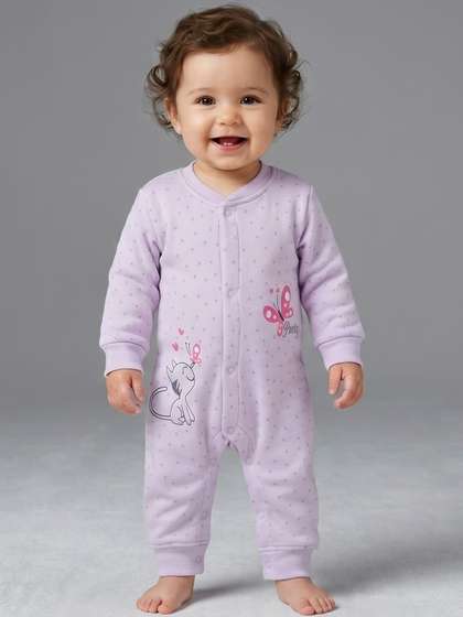 YK X Tinyo Infant
                      Grirls Printed Cotton Romper