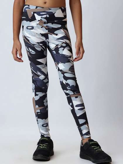UMILDO Girls Printed
                    Mid-Rise Ankle-Length Leggings