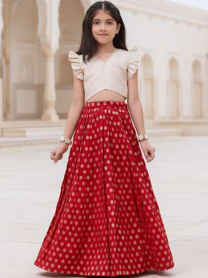 KALANANDI Girls Ready
                      to Wear Lehenga &
